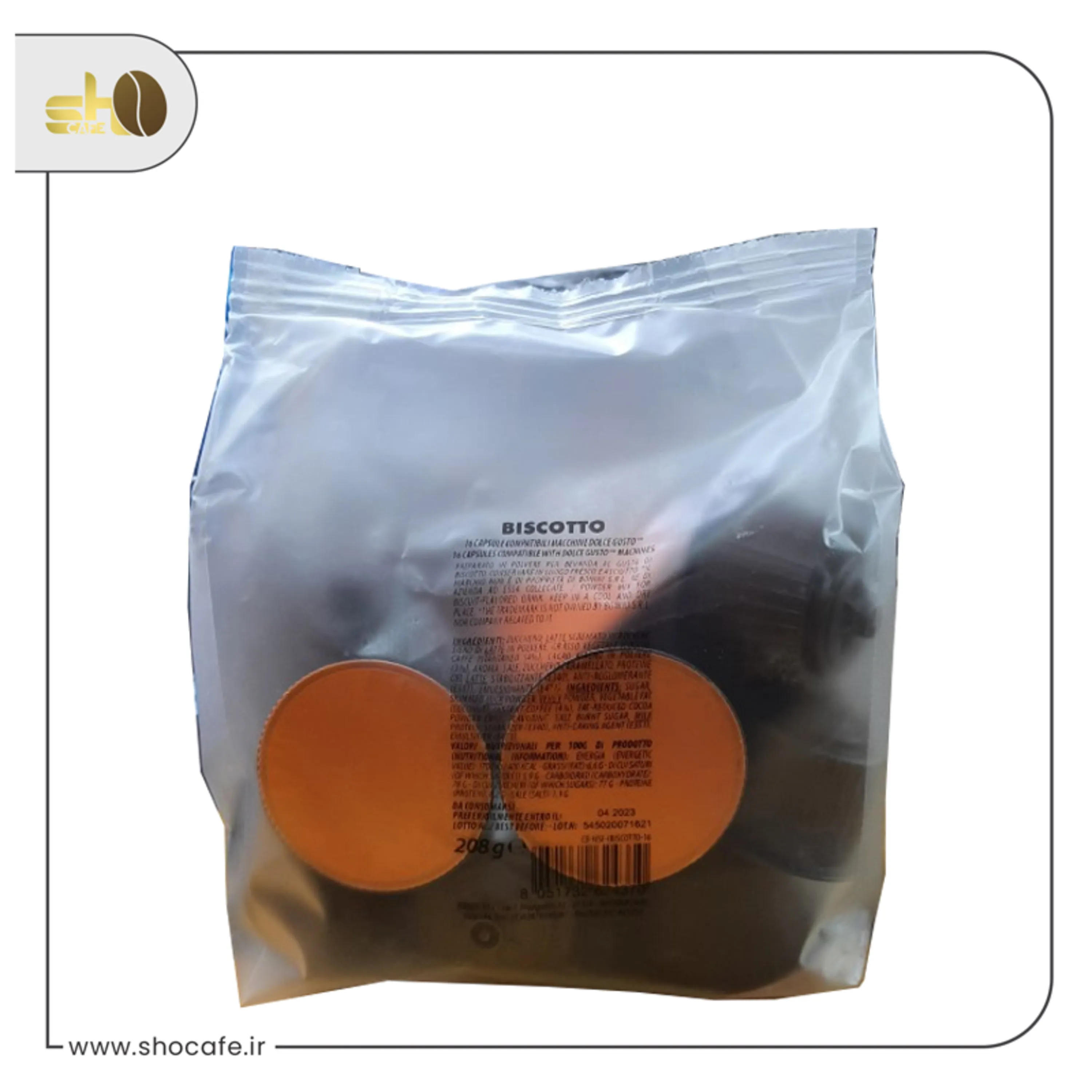 کپسول دولچه گوستو بونینی با طعم کوکی-Biscotto کپسول دولچه گوستو بونینی با طعم کوکی-16عددی